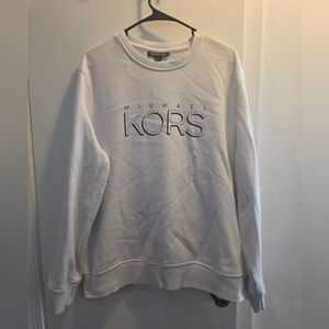 Michael Kors White Crewneck Sweater for Men